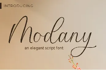 Modany font