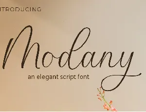 Modany font