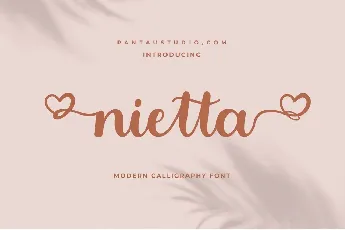 Nietta font