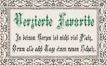 Verzierte Favorite font