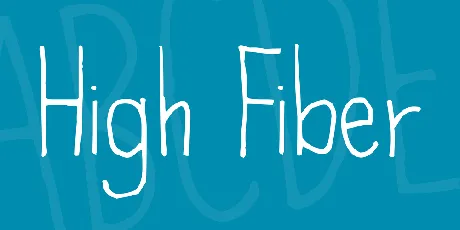 High Fiber font