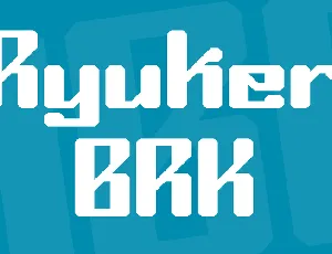 Ryuker BRK font