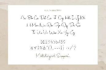 Natalia Signature font