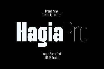 Hagia Pro font