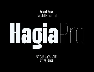 Hagia Pro font