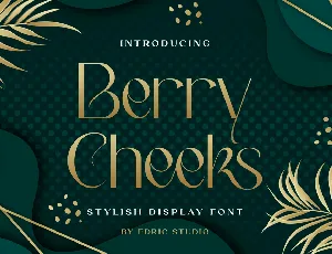 Berry Cheeks font