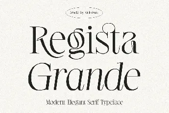 Regista Grande font