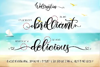 Wellington Script font