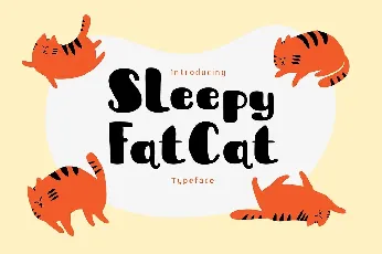 Sleepy Fat Cat Free font