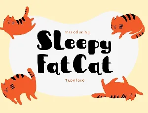 Sleepy Fat Cat Free font