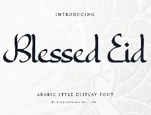 Blessed Eid Demo font