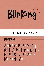 Blinking font