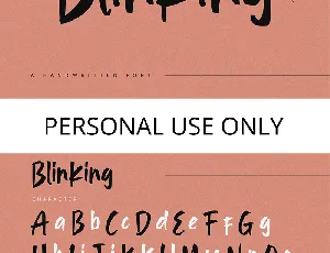 Blinking font