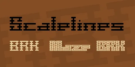 Scalelines font