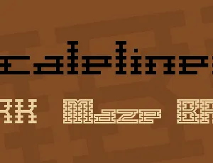 Scalelines font