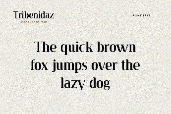 Tribenidaz font