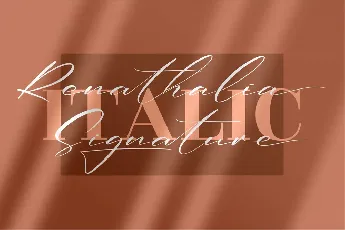 Renathalia Signature font