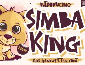 Simba King Display font