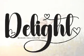 Delight Handwritten Typeface font