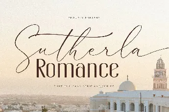 Sutherla Romance font