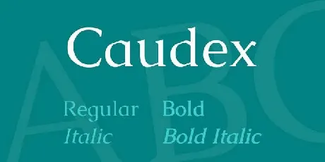 Caudex font