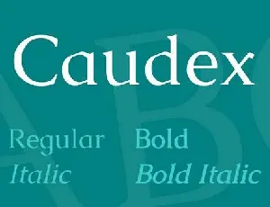 Caudex font