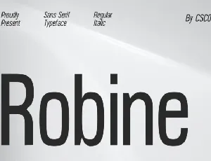 Robine font