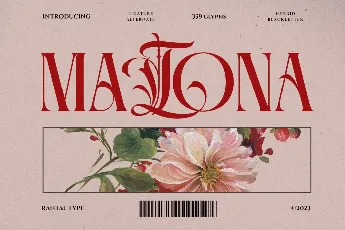 Matona font