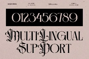 Matona font