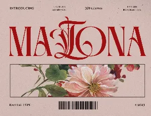 Matona font