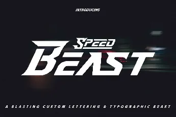 Speed Beast font