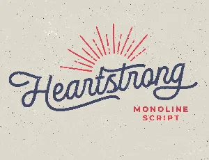 Heartstrong font