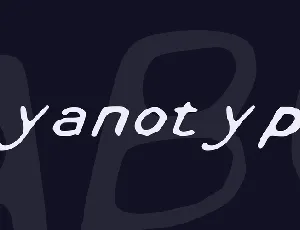 Cyanotype font