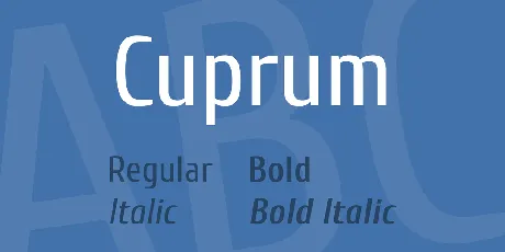 Cuprum font