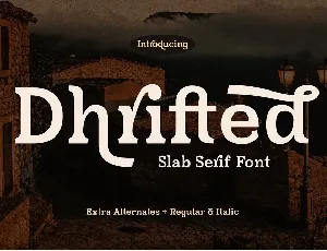 Dhrifted font