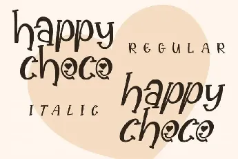 Happy Choco Display font