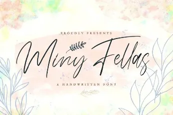 Miny Fellas Handwritten font