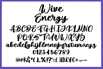 Wive Energy font