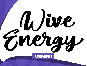 Wive Energy font