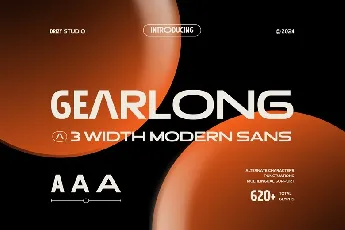 Gearlong font