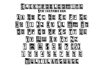 Elektroblooming Demo font