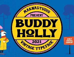 BUDDY HOLLY font