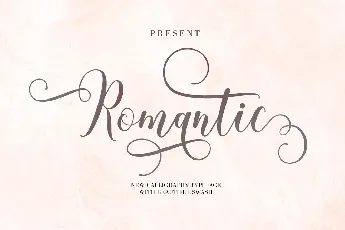 Romantic font