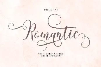 Romantic font