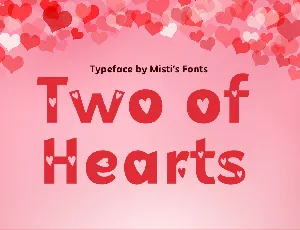 Two of Hearts font