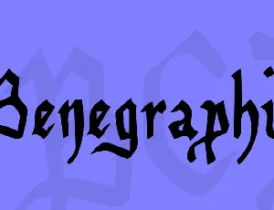 Benegraphic font