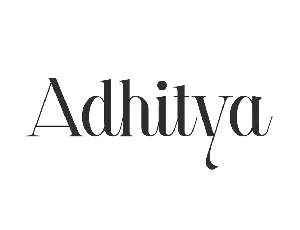 Adhitya Demo font