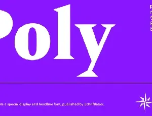 Poly Family font