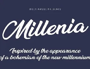 Millenia font