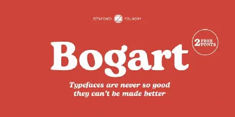 Bogart Serif Family font